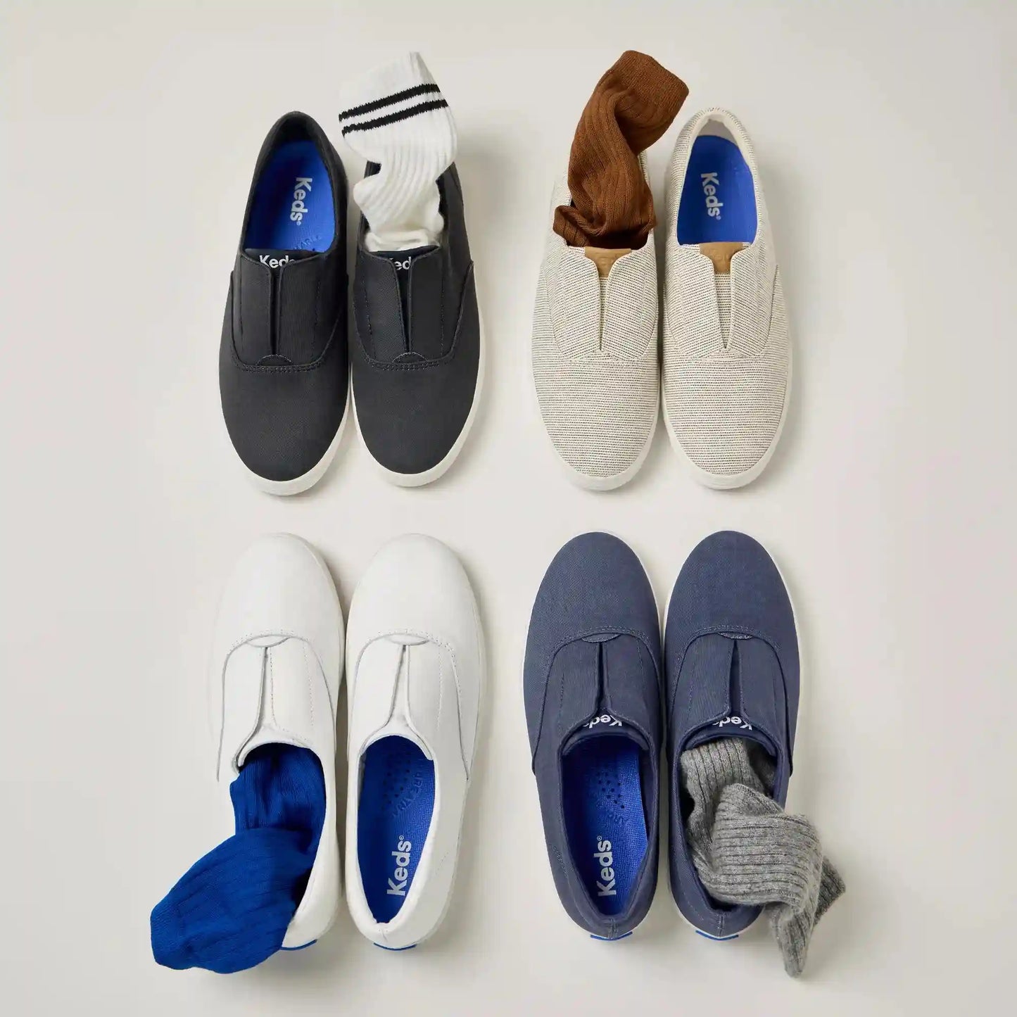 Champion Round Toe Chambray Slip On