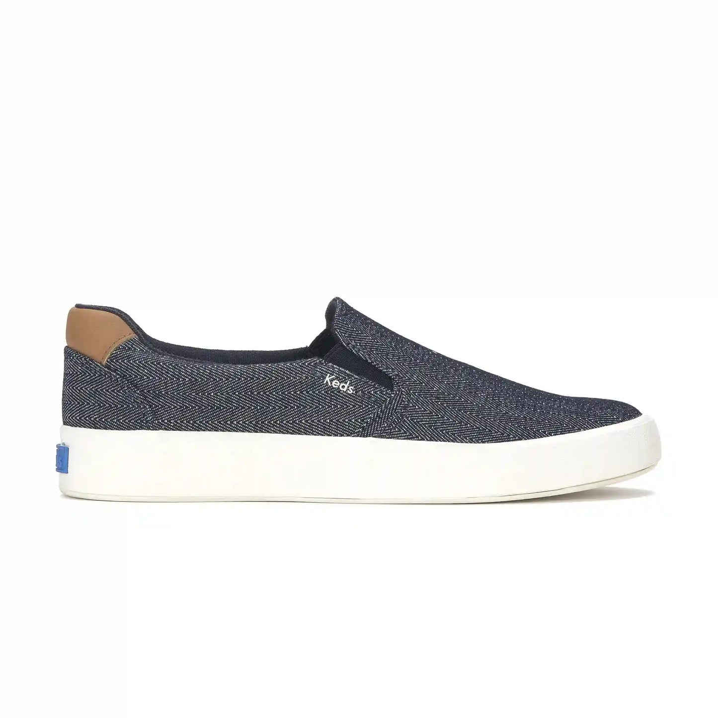 Pursuit Herringbone Chambray Slip-On