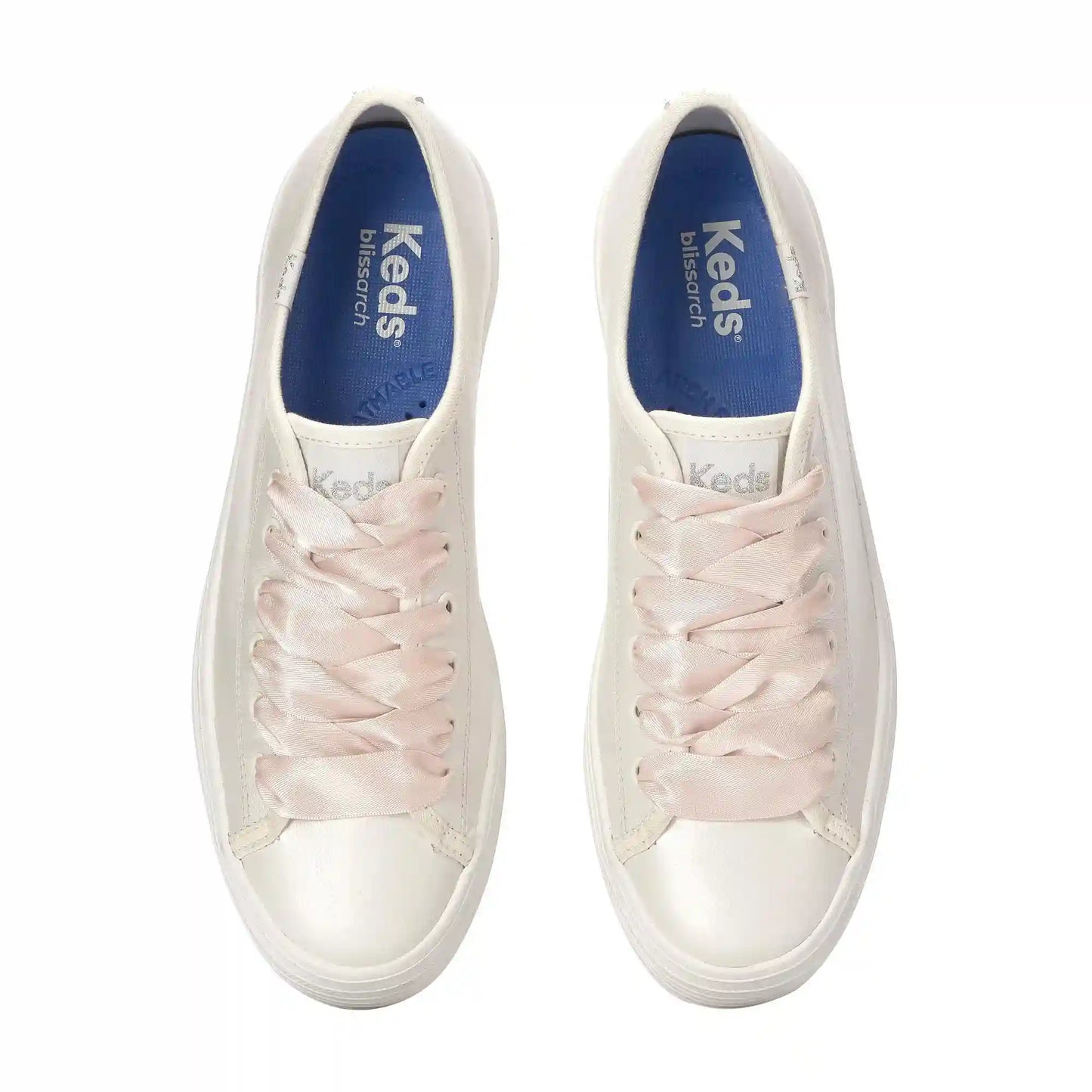 Triple Up Pearlized Leather Ballet