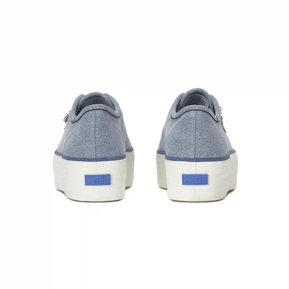 Triple Up Denim Charm Lace Up