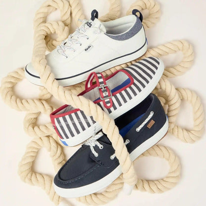 Maisie Mary Jane Printed Stripe Twill