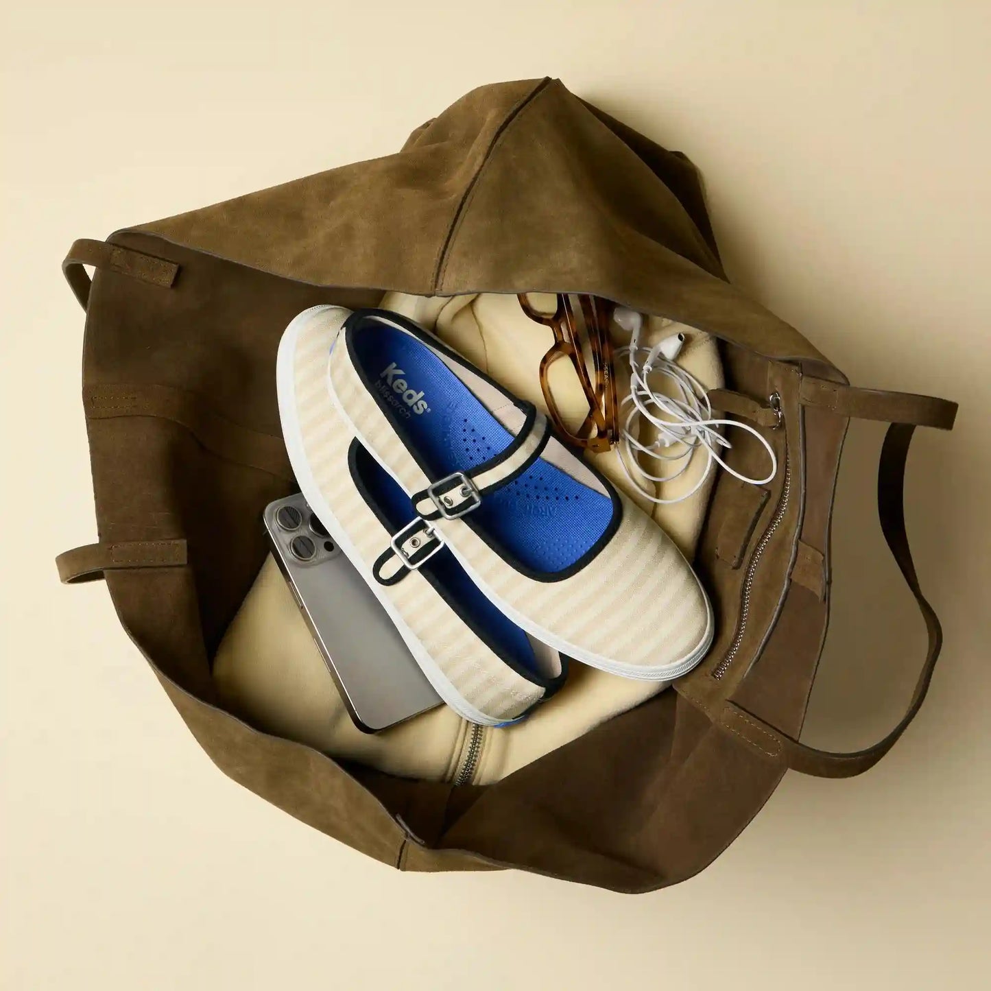 Maisie Mary Jane Printed Stripe Twill
